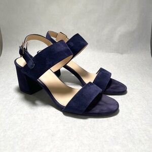Cole Hahn Blue Suede heeled Sandal US 10M